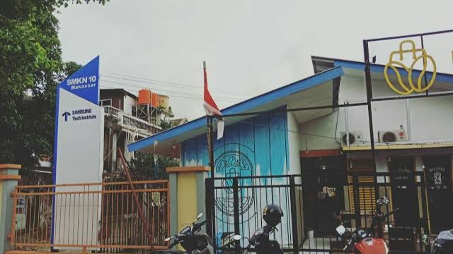 Tampak Belakang SMKN 10 Makassar